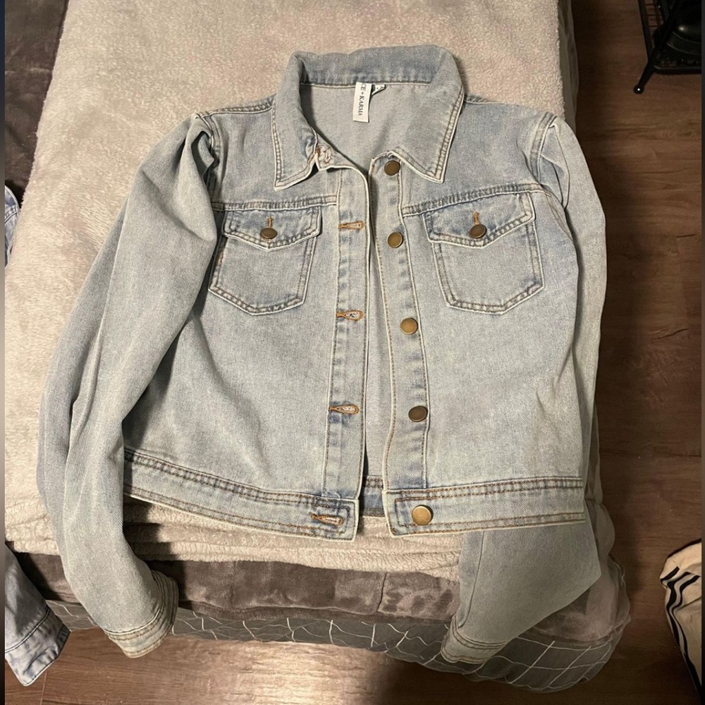 good and karma jean denim jacket